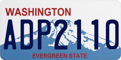 WA license plate ADP2110