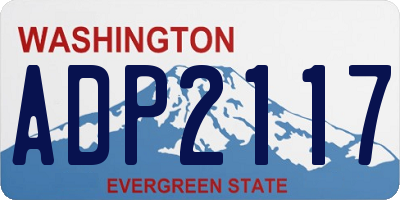 WA license plate ADP2117