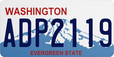 WA license plate ADP2119