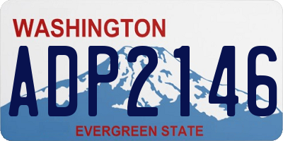 WA license plate ADP2146