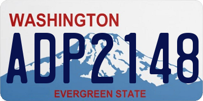 WA license plate ADP2148