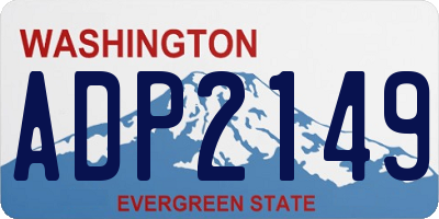WA license plate ADP2149