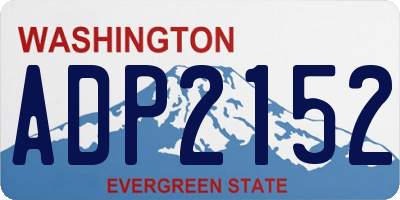 WA license plate ADP2152