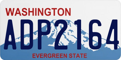WA license plate ADP2164