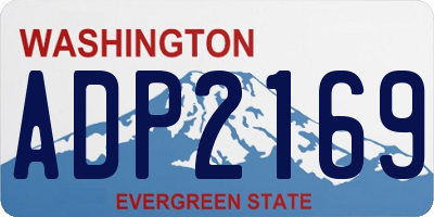 WA license plate ADP2169