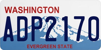 WA license plate ADP2170