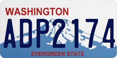 WA license plate ADP2174
