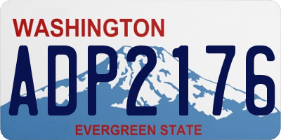 WA license plate ADP2176