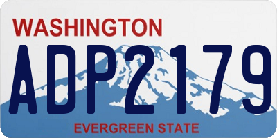 WA license plate ADP2179