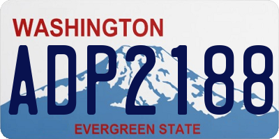 WA license plate ADP2188