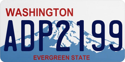 WA license plate ADP2199