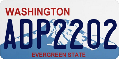WA license plate ADP2202