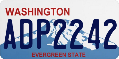 WA license plate ADP2242