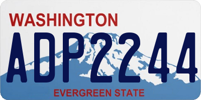 WA license plate ADP2244