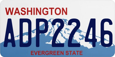 WA license plate ADP2246