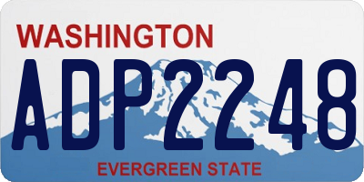 WA license plate ADP2248