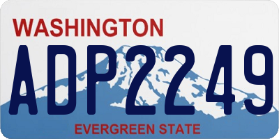 WA license plate ADP2249
