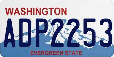 WA license plate ADP2253