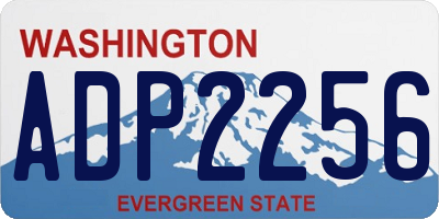 WA license plate ADP2256