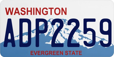 WA license plate ADP2259