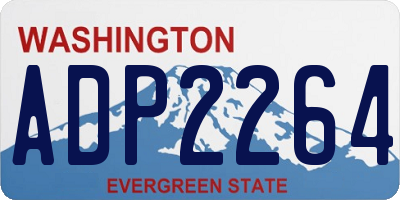 WA license plate ADP2264