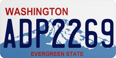 WA license plate ADP2269