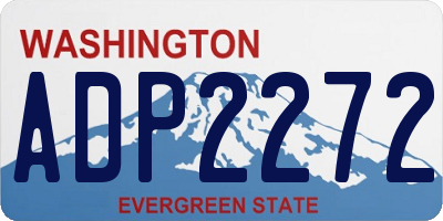 WA license plate ADP2272