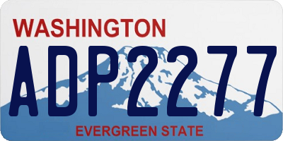 WA license plate ADP2277