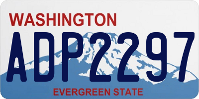 WA license plate ADP2297