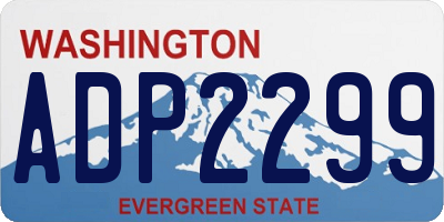 WA license plate ADP2299