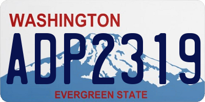 WA license plate ADP2319