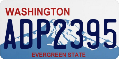 WA license plate ADP2395