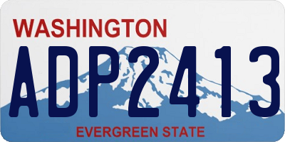 WA license plate ADP2413