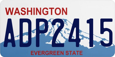 WA license plate ADP2415