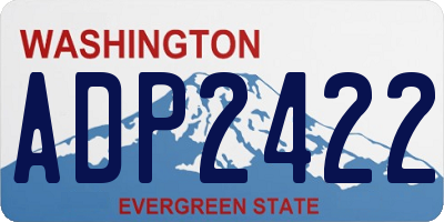 WA license plate ADP2422