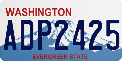 WA license plate ADP2425