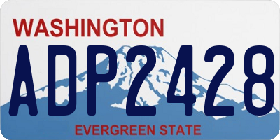 WA license plate ADP2428
