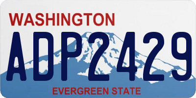 WA license plate ADP2429