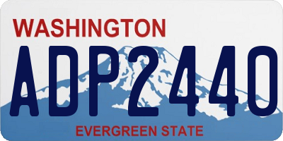 WA license plate ADP2440