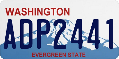 WA license plate ADP2441