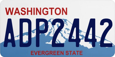 WA license plate ADP2442
