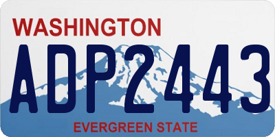 WA license plate ADP2443