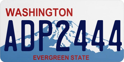 WA license plate ADP2444