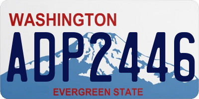 WA license plate ADP2446