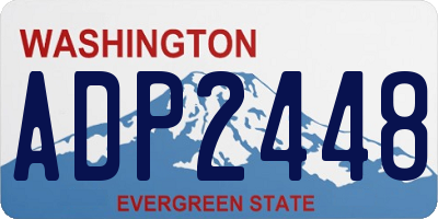 WA license plate ADP2448