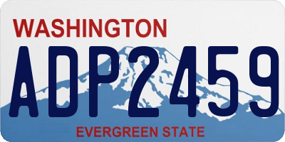 WA license plate ADP2459