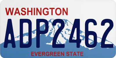 WA license plate ADP2462
