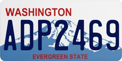 WA license plate ADP2469