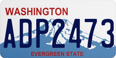 WA license plate ADP2473