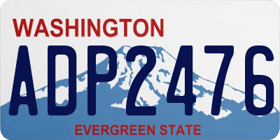 WA license plate ADP2476